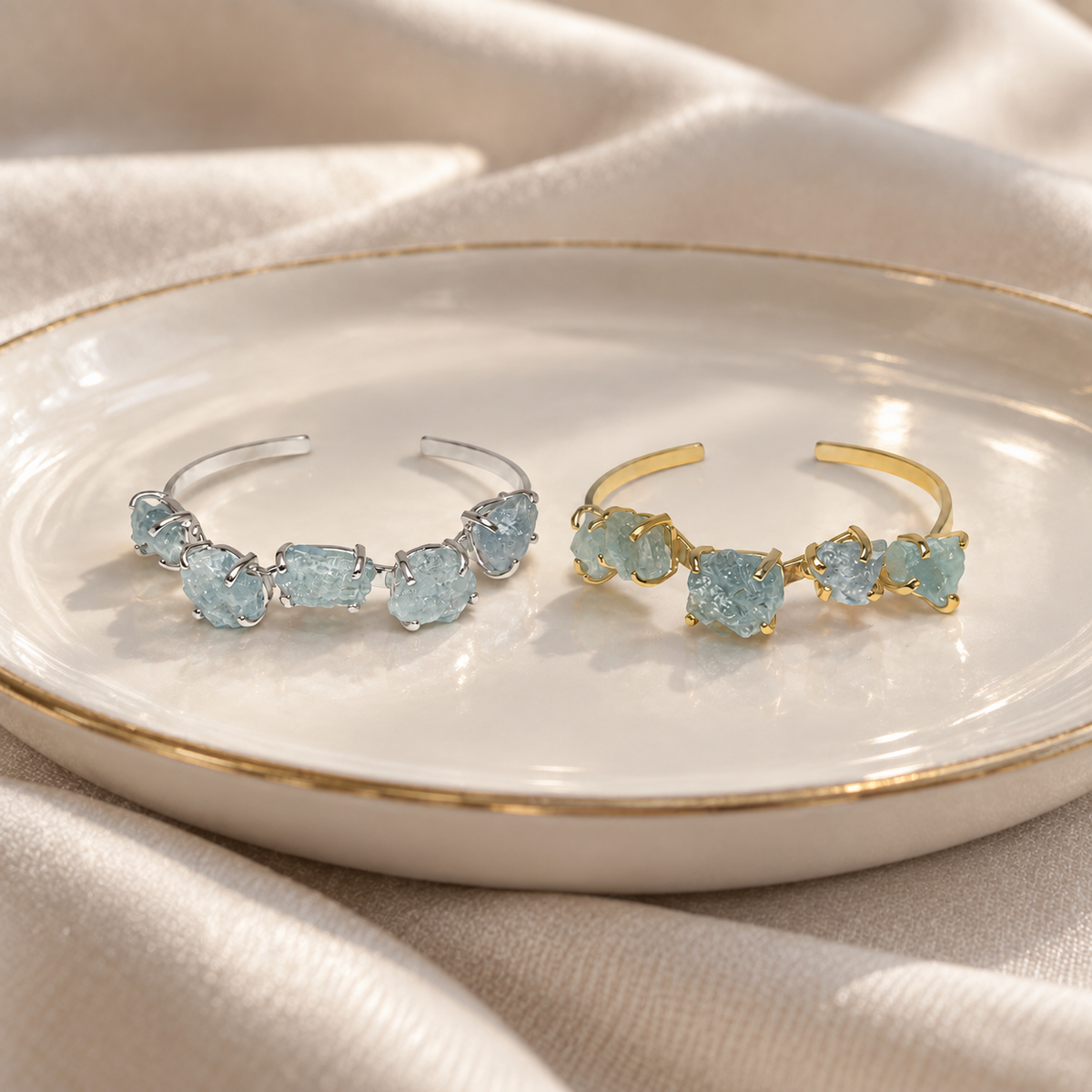 Aquamarine Bracelet – March Birthstone