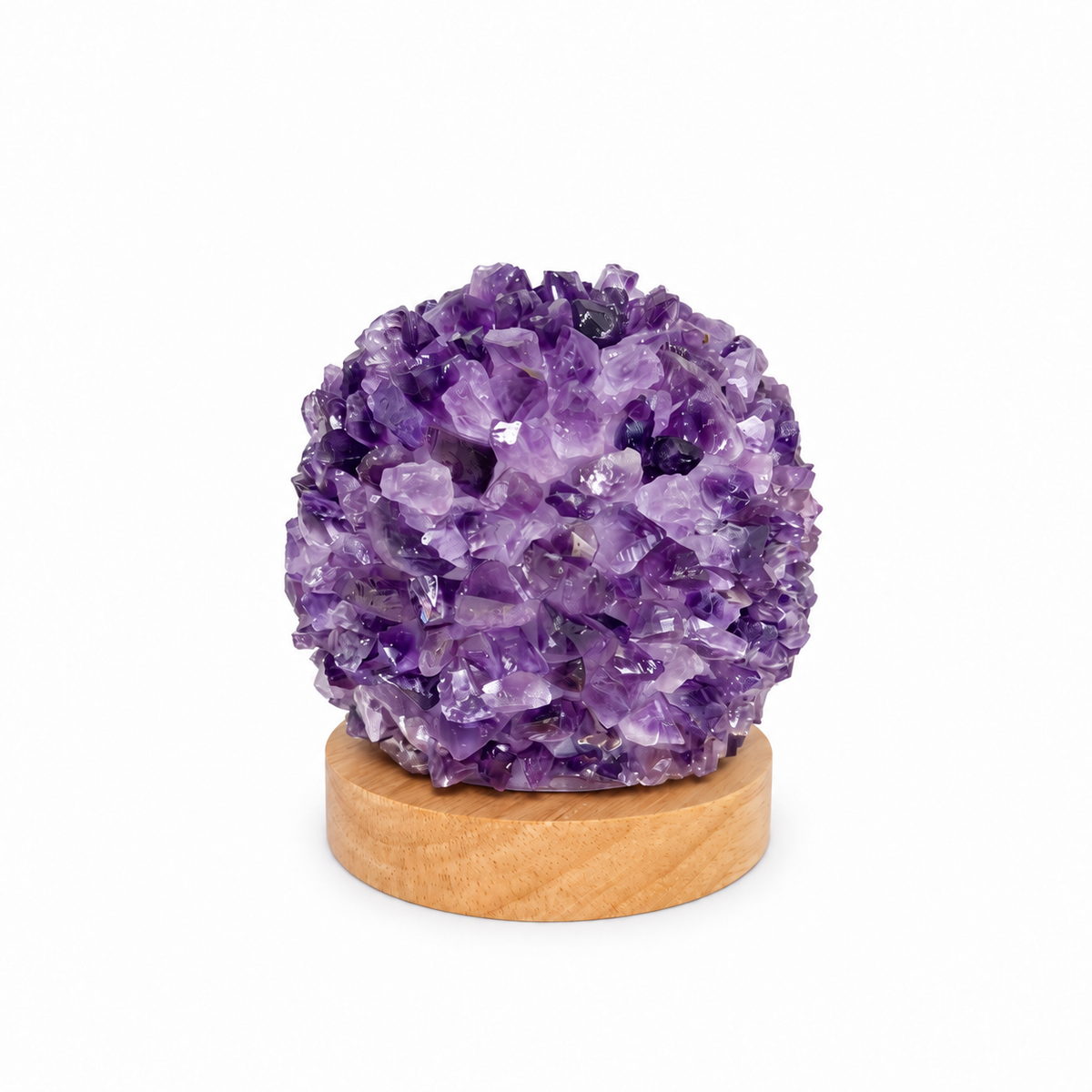 Amethyst Sphere Lamp