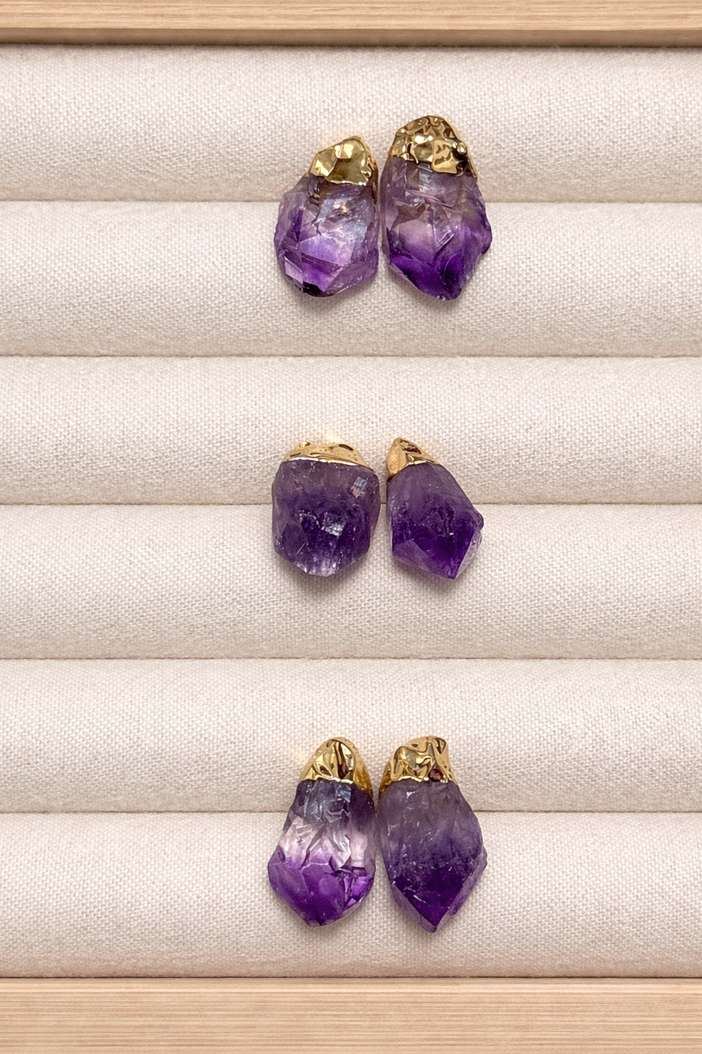 Amethyst Stud Earrings