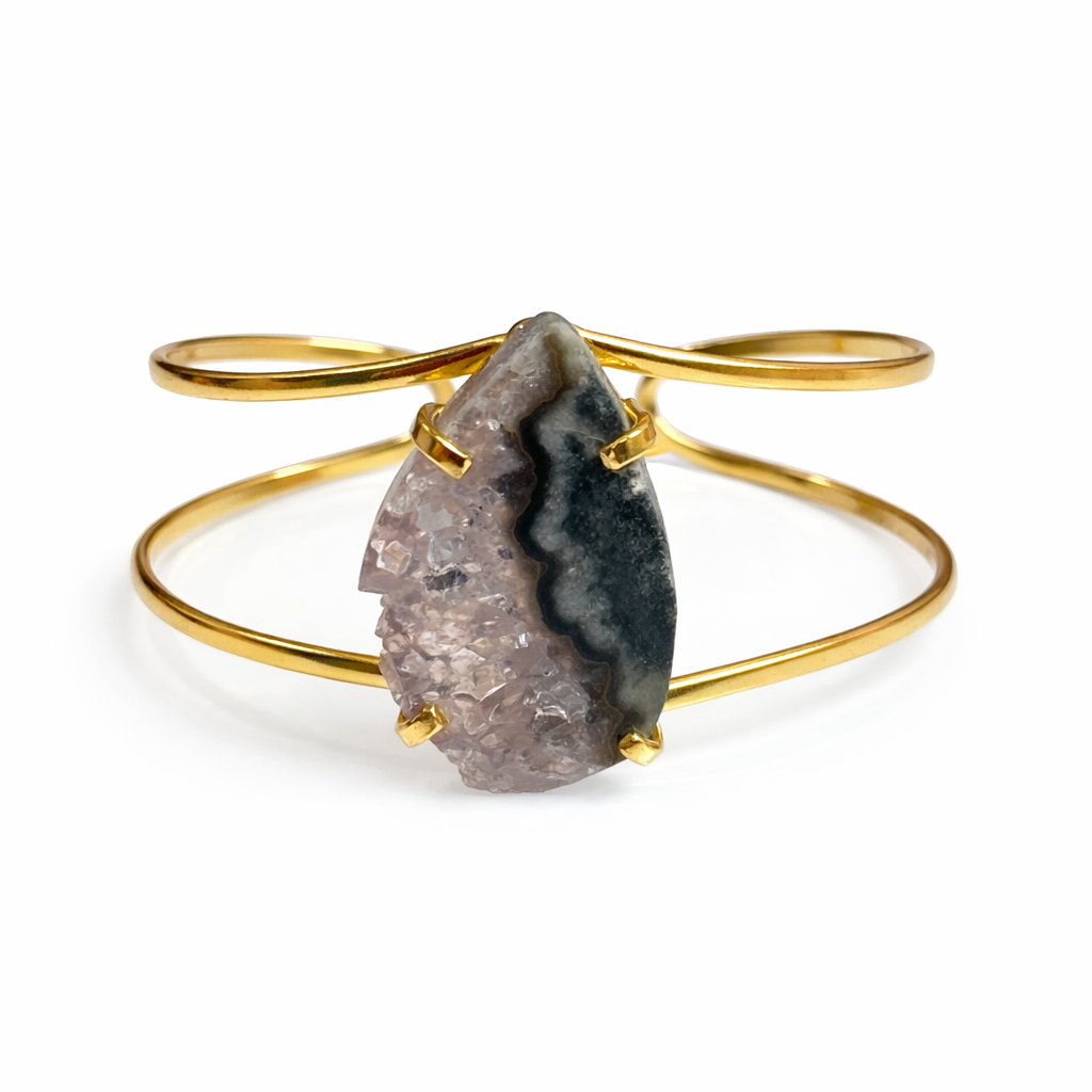 Amethyst Slice Bracelet