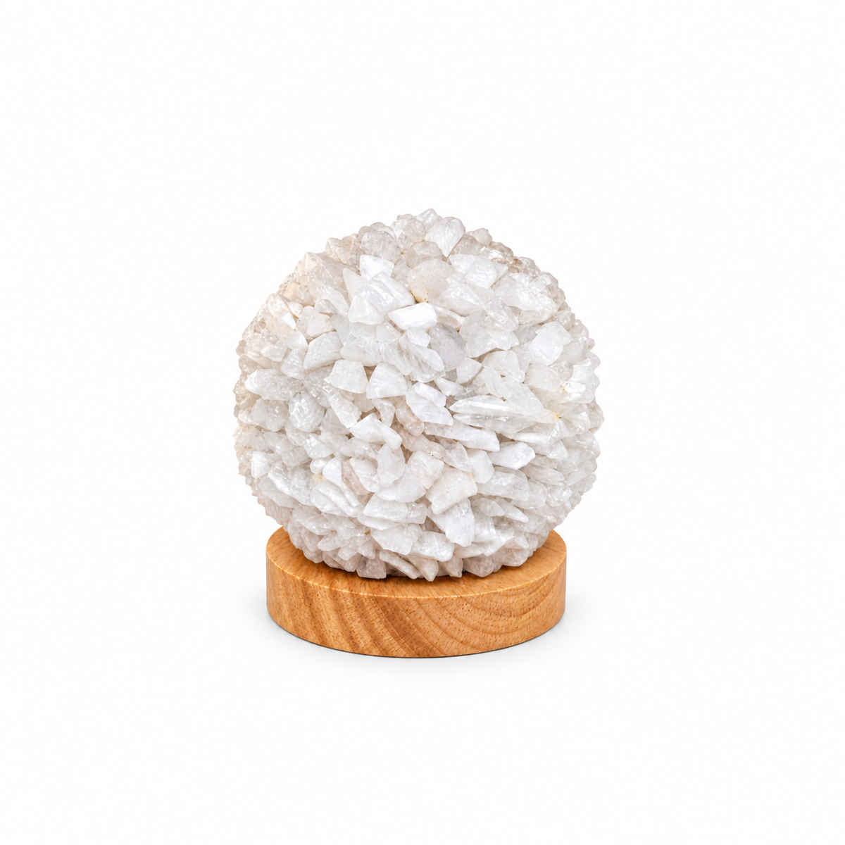 White Quartz Sphere Lamp