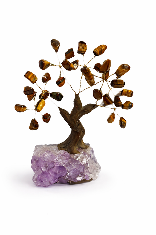 Tiger’s Eye & Amethyst Tree of Strength