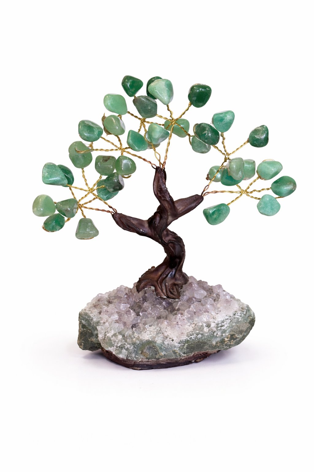 Green Aventurine & Amethyst Tree of Opportunity