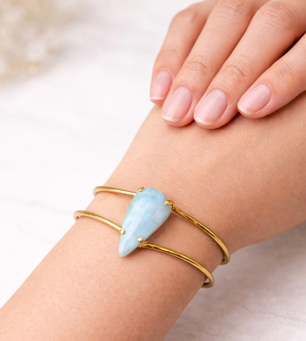 Handmade Larimar Bracelet