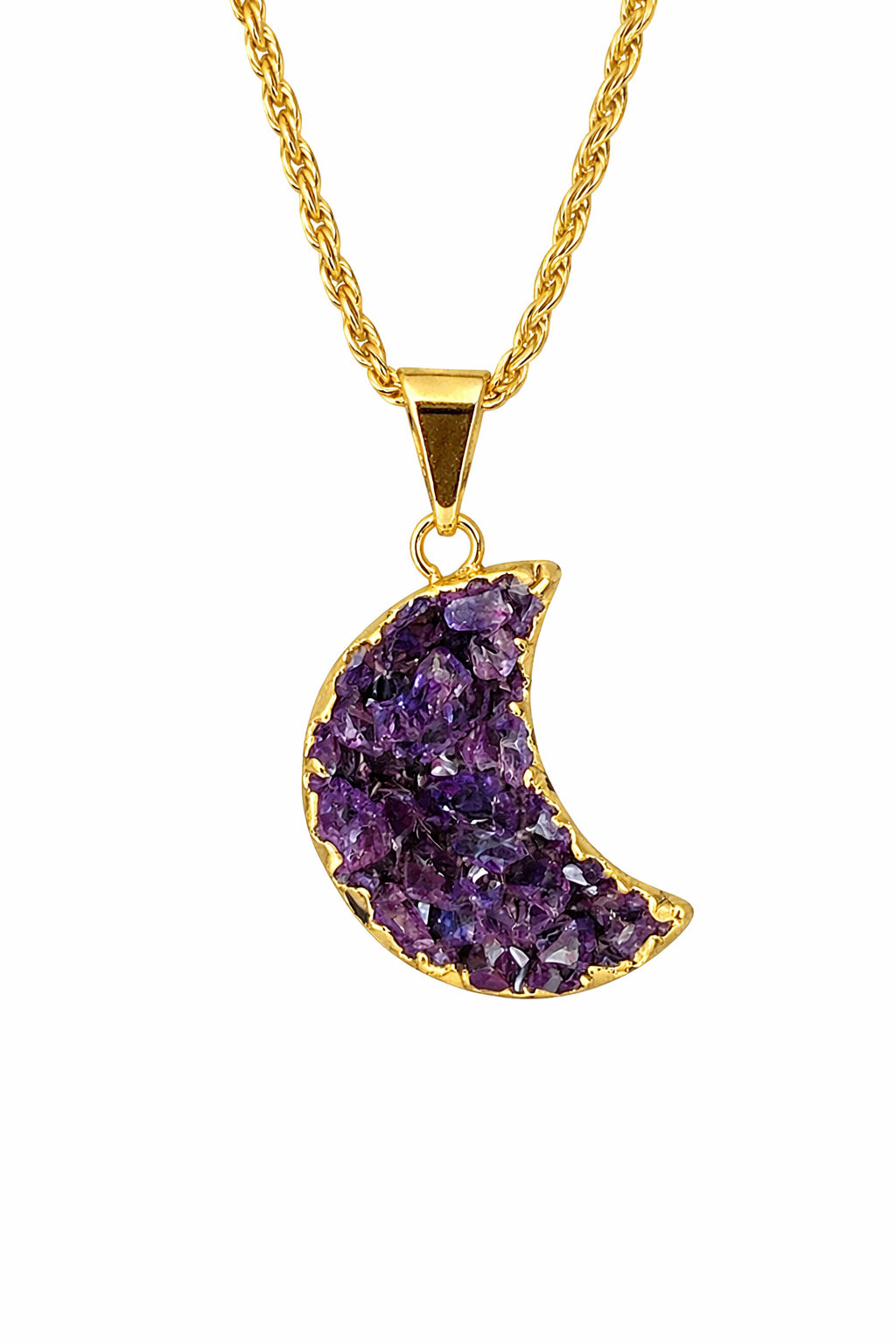 Amethyst Moon Necklace