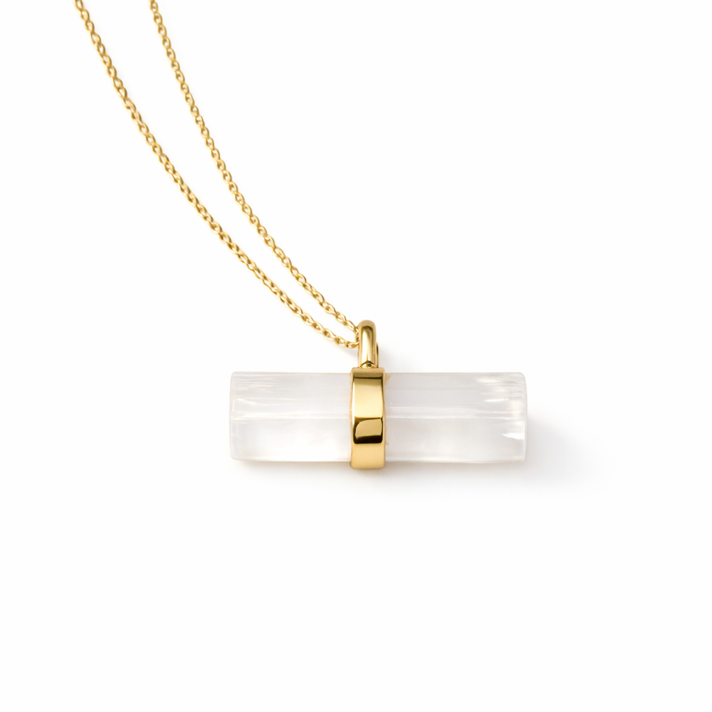 Selenite Bar Necklace