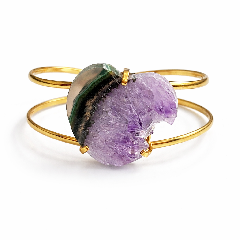 Amethyst Slice Bracelet