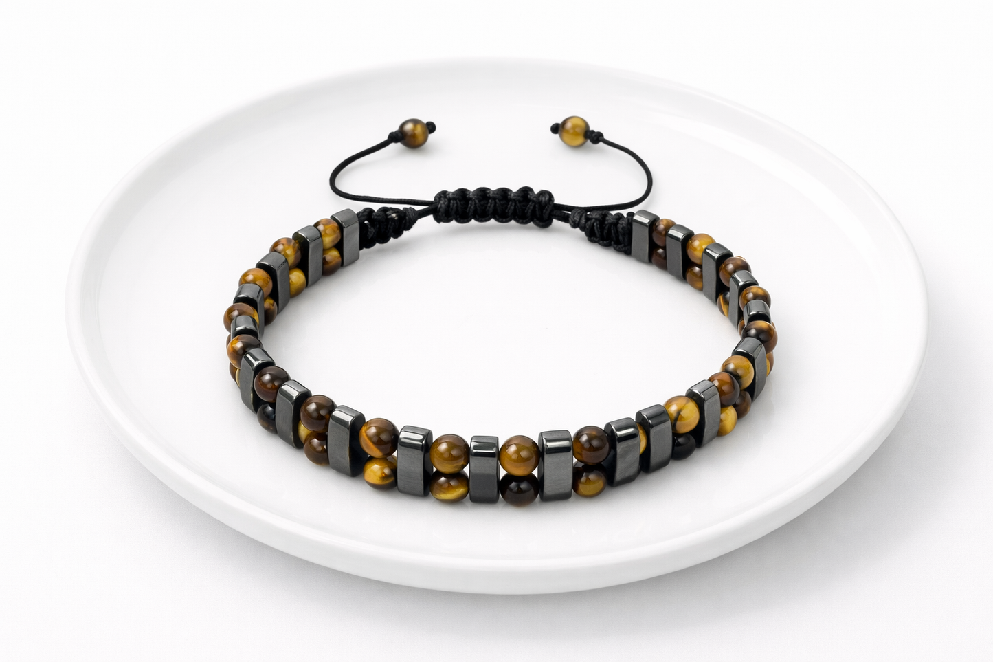Tiger’s Eye & Hematite Men’s Bracelet