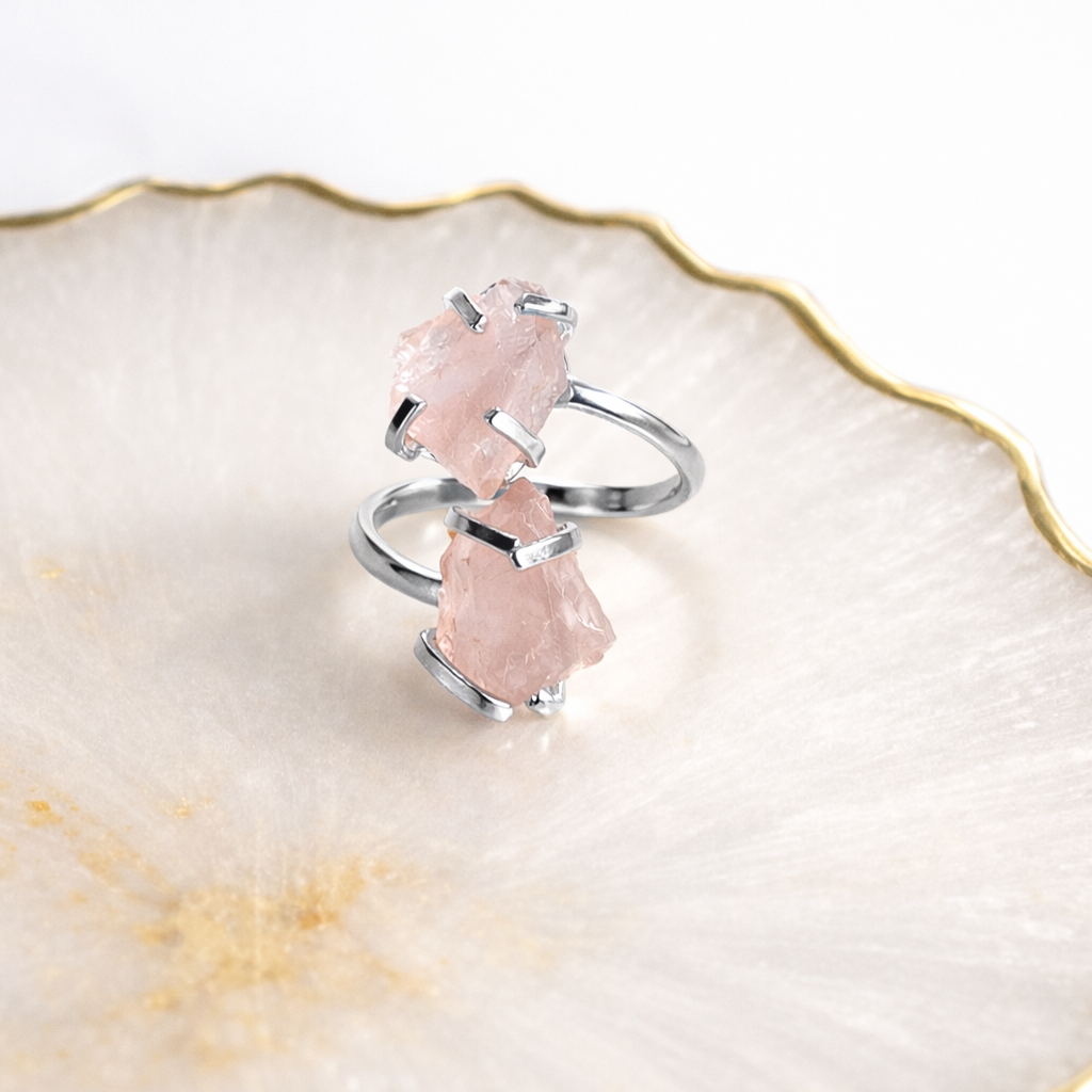 Amor Dual – Rose Quartz Ring