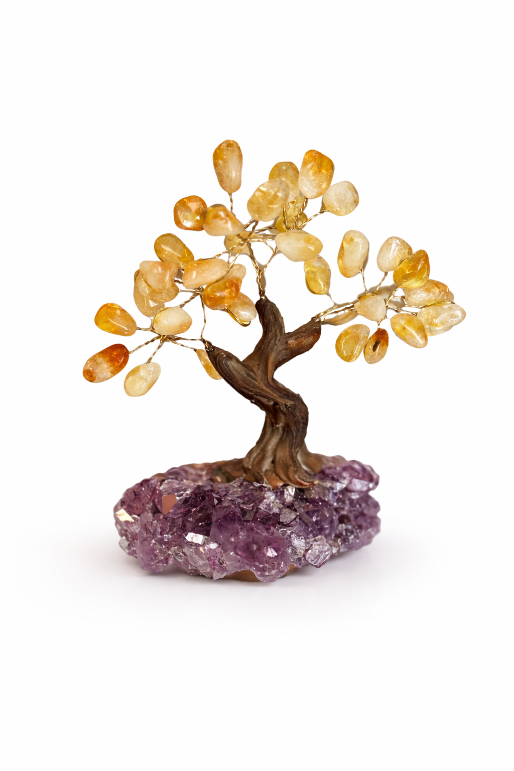 Citrine & Amethyst Tree of Abundance