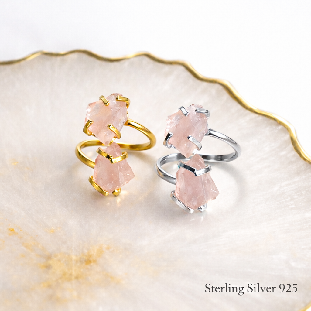 Amor Dual – Rose Quartz Ring