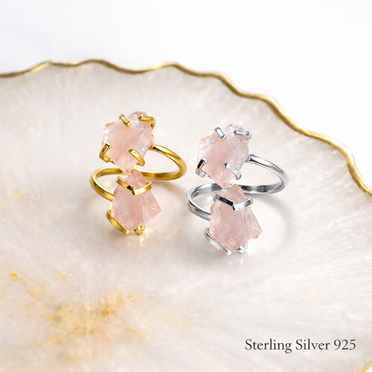 Amor Dual – Rose Quartz Ring