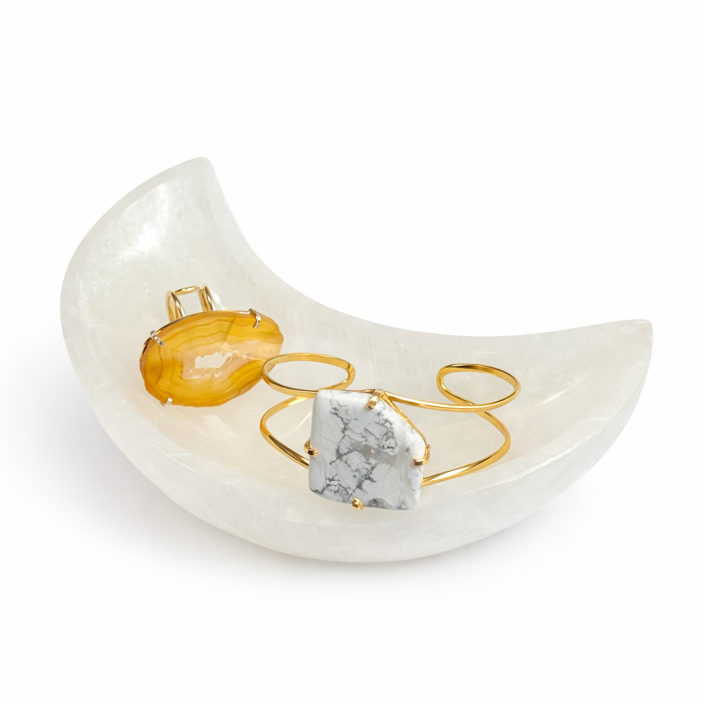 Crescent Moon Selenite Bow