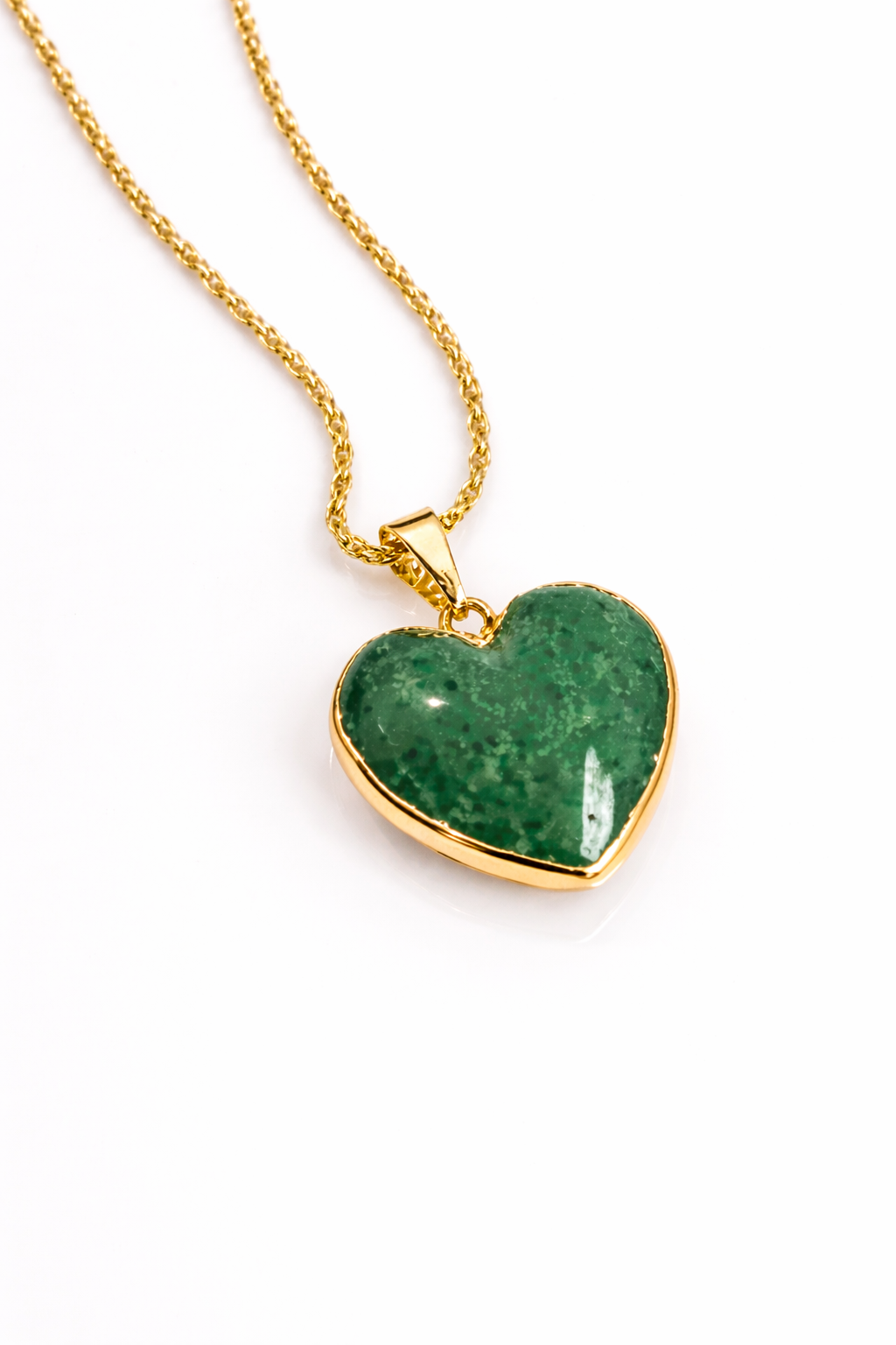 Green Aventurine Heart Necklace
