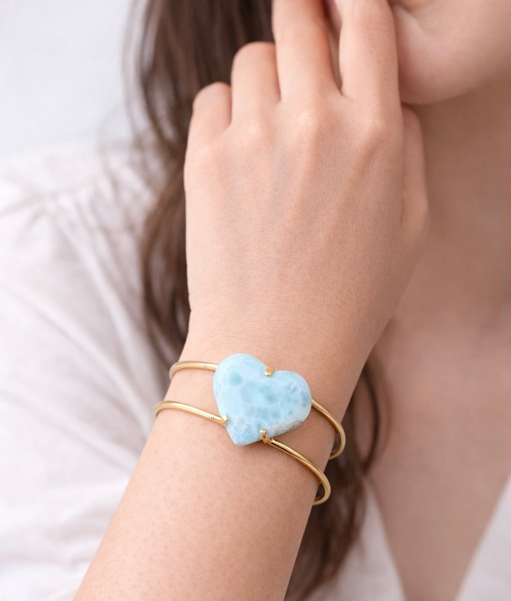 Handmade Larimar Bracelet
