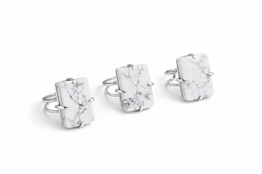 Howlite Ring (Adjustable 5-9)