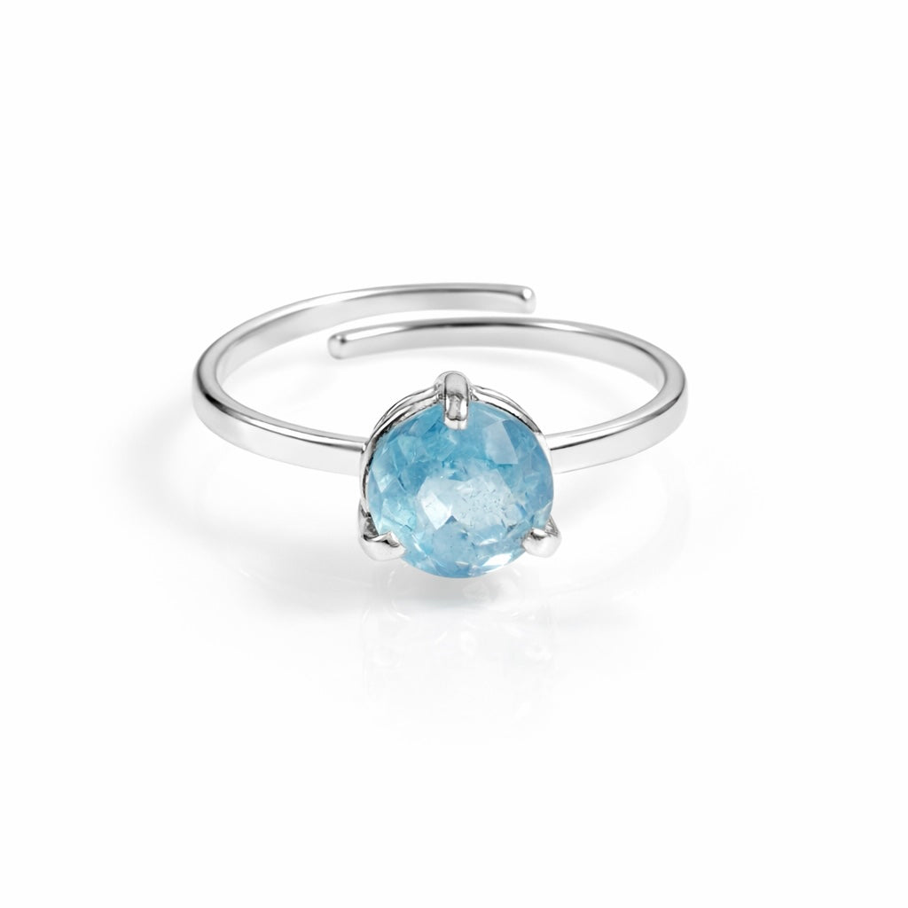 Blue Topaz Ring – November Birthstone