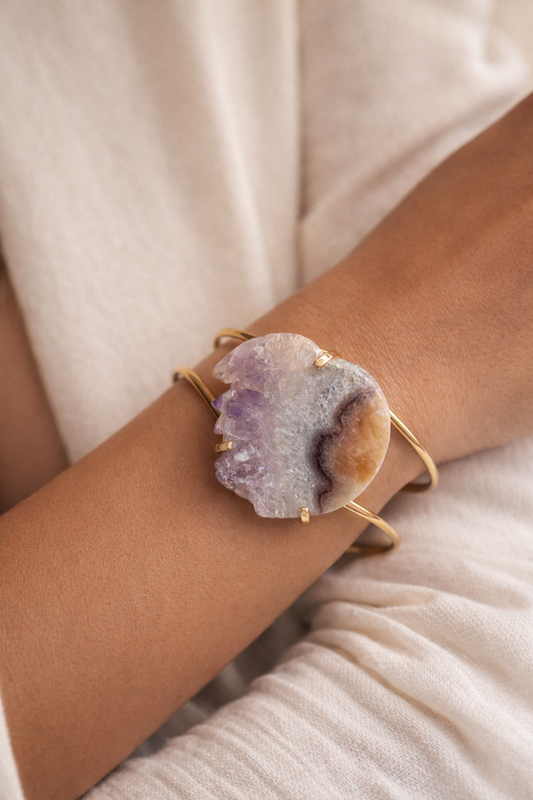 Amethyst Slice Bracelet
