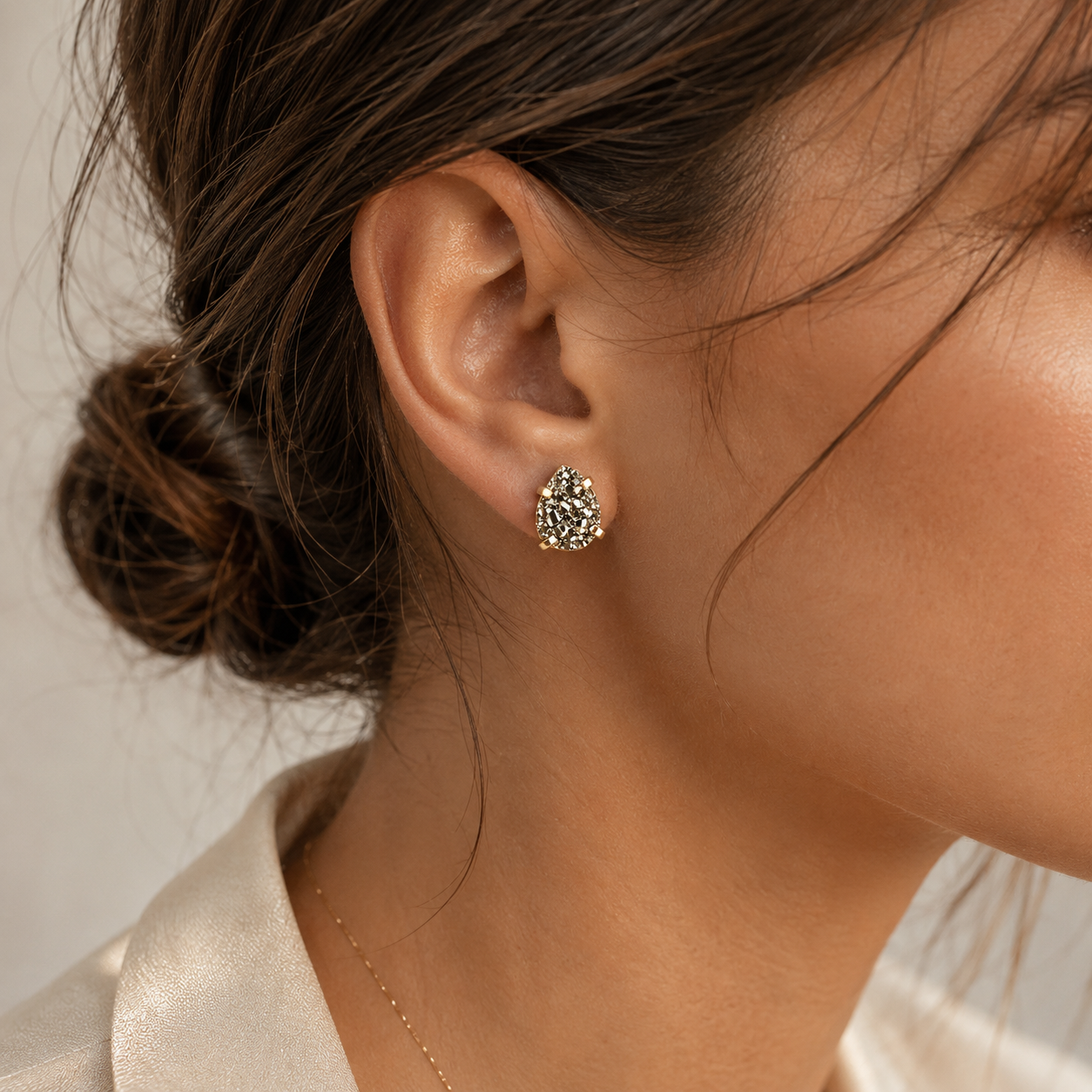 Pyrite Stud Earrings