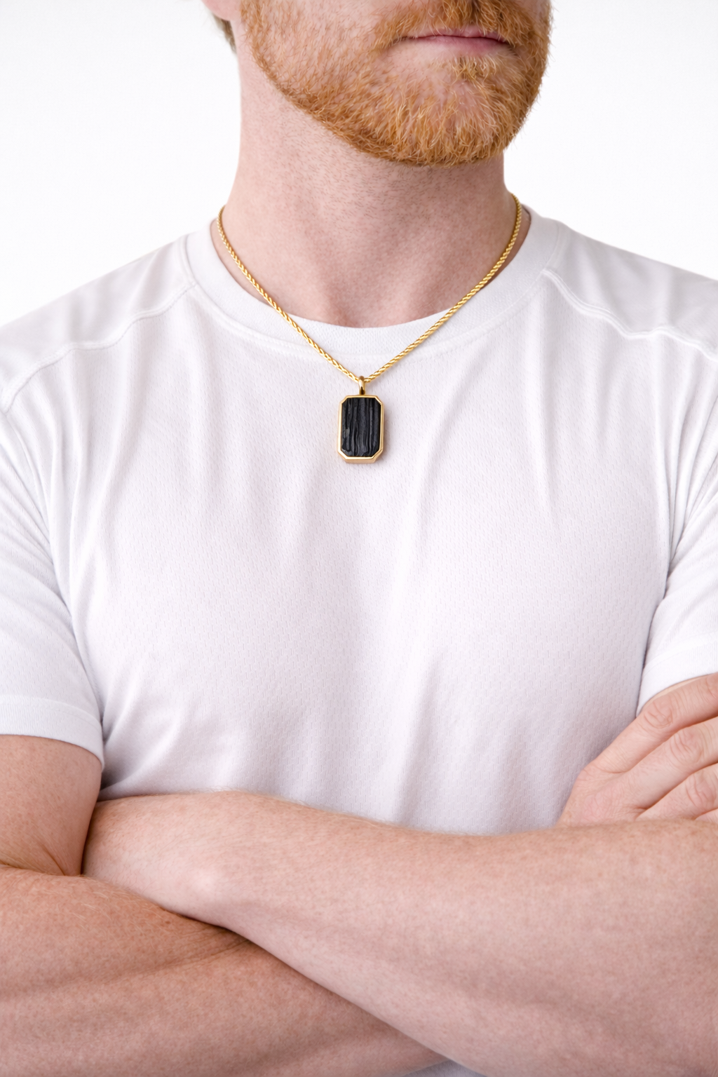 Men’s Black Tourmaline Necklace