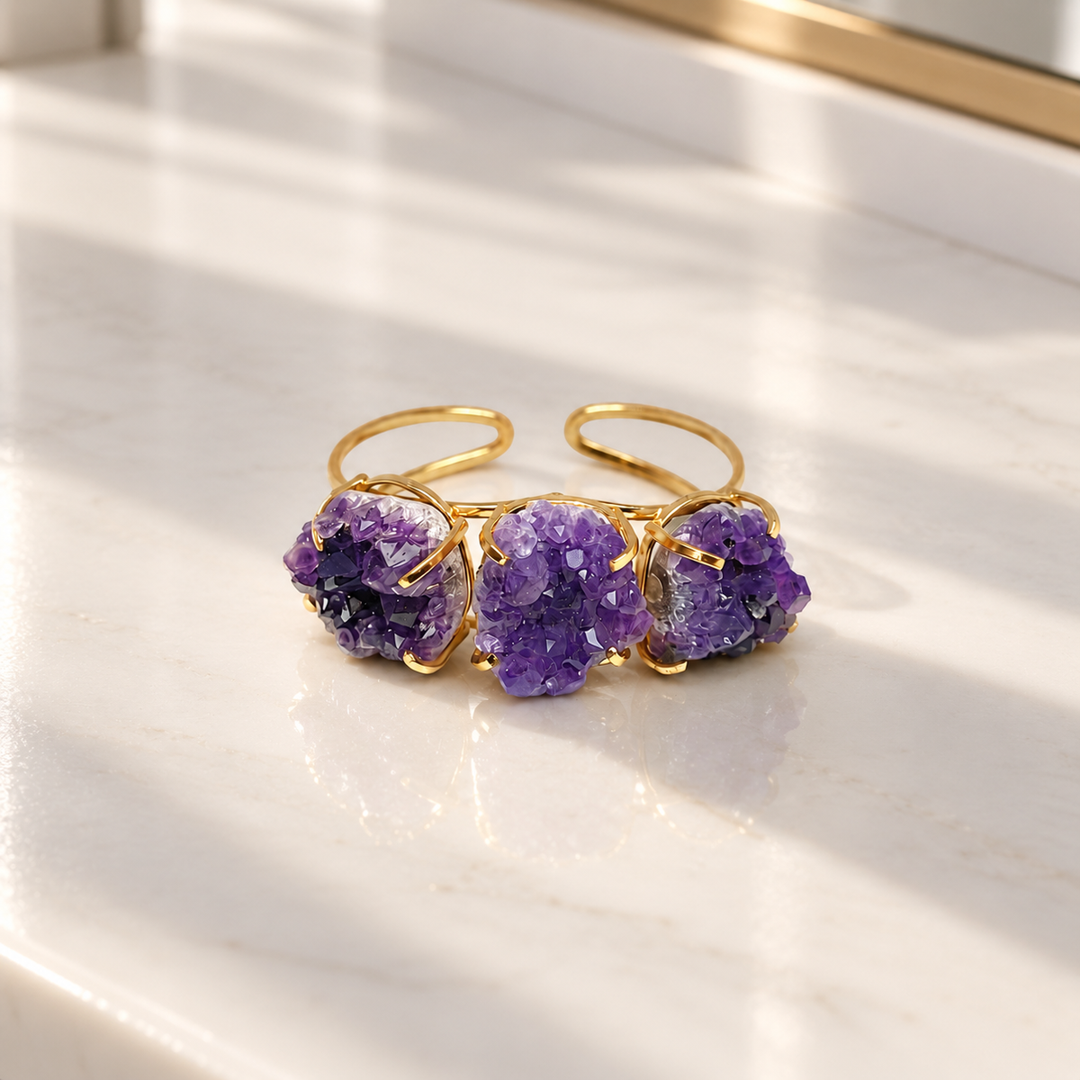 Triple Amethyst Bracelet – February Birthstone
