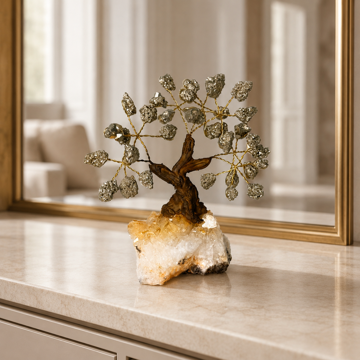 Pyrite & Citrine Tree of Life