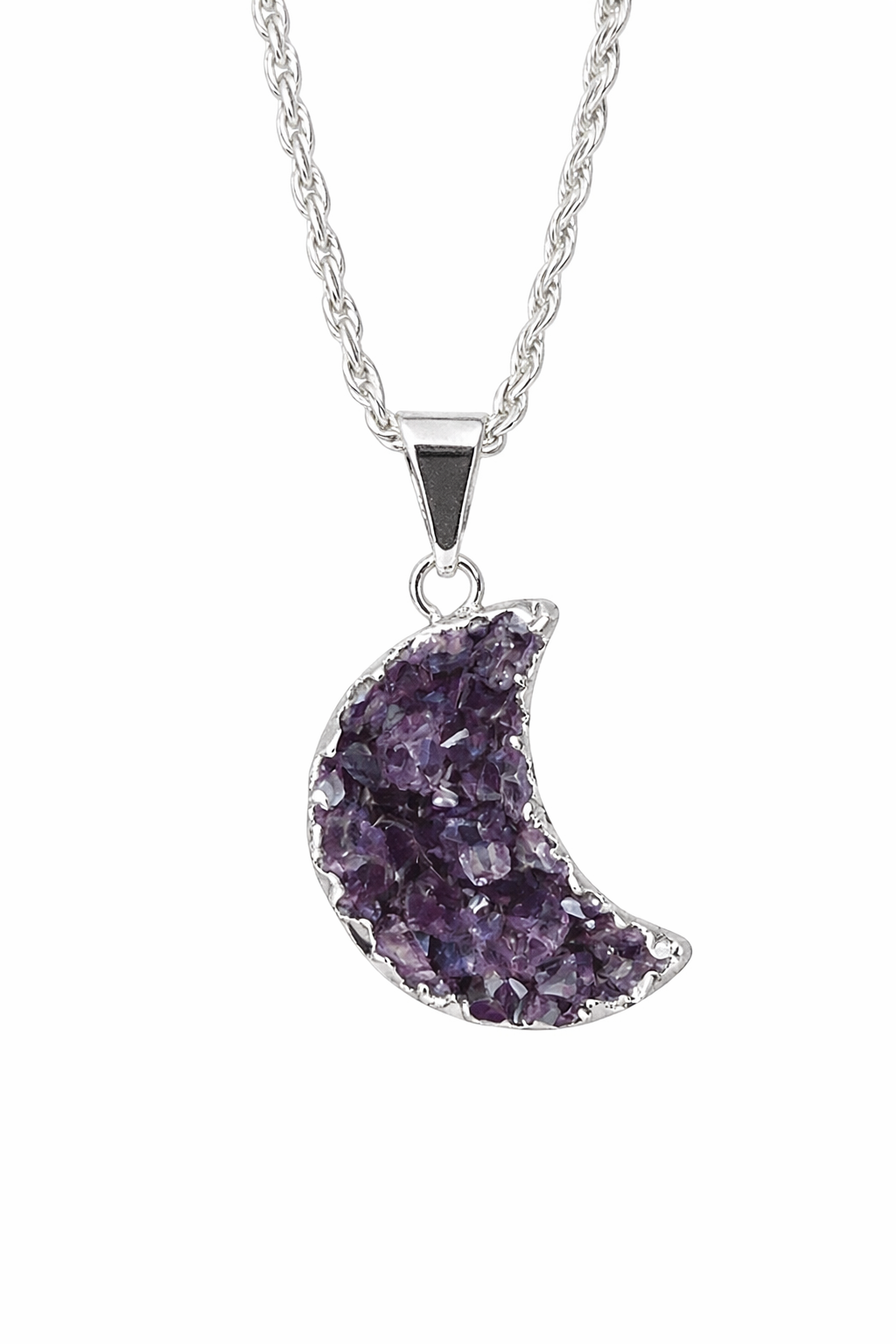 Amethyst Moon Necklace