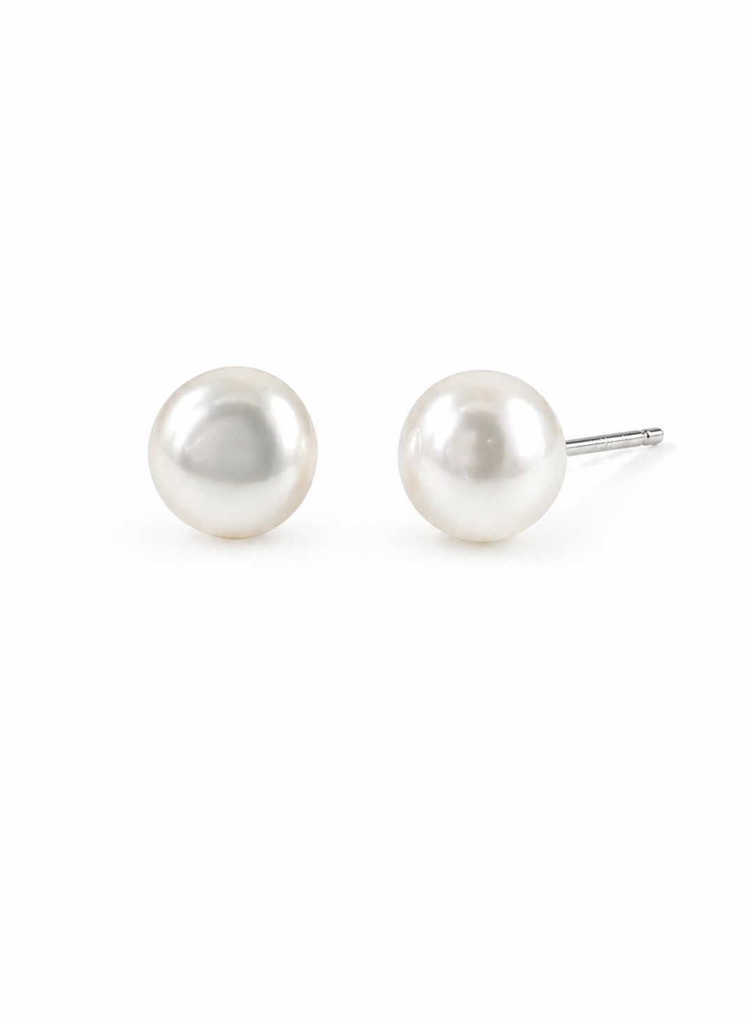 925 Silver Pearl Studs -June Birthstone