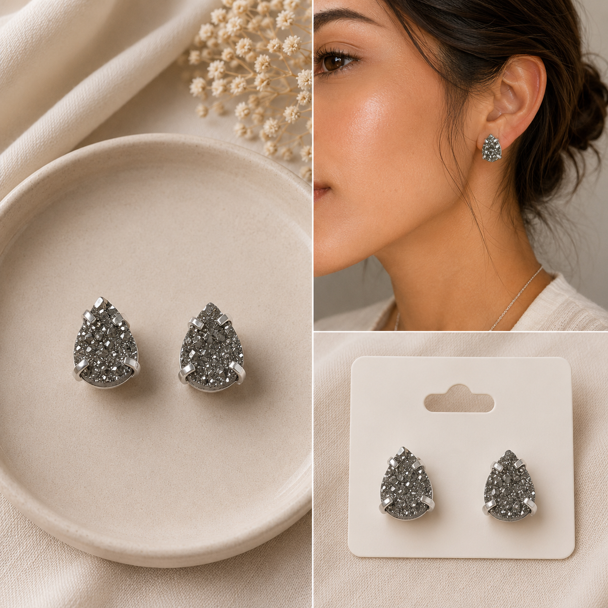 Pyrite Stud Earrings