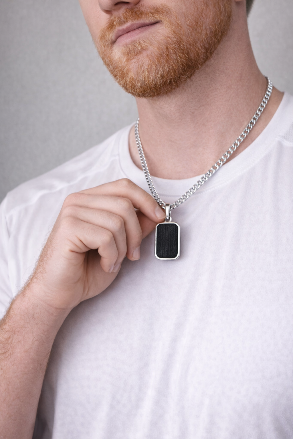 Men’s Black Tourmaline Necklace