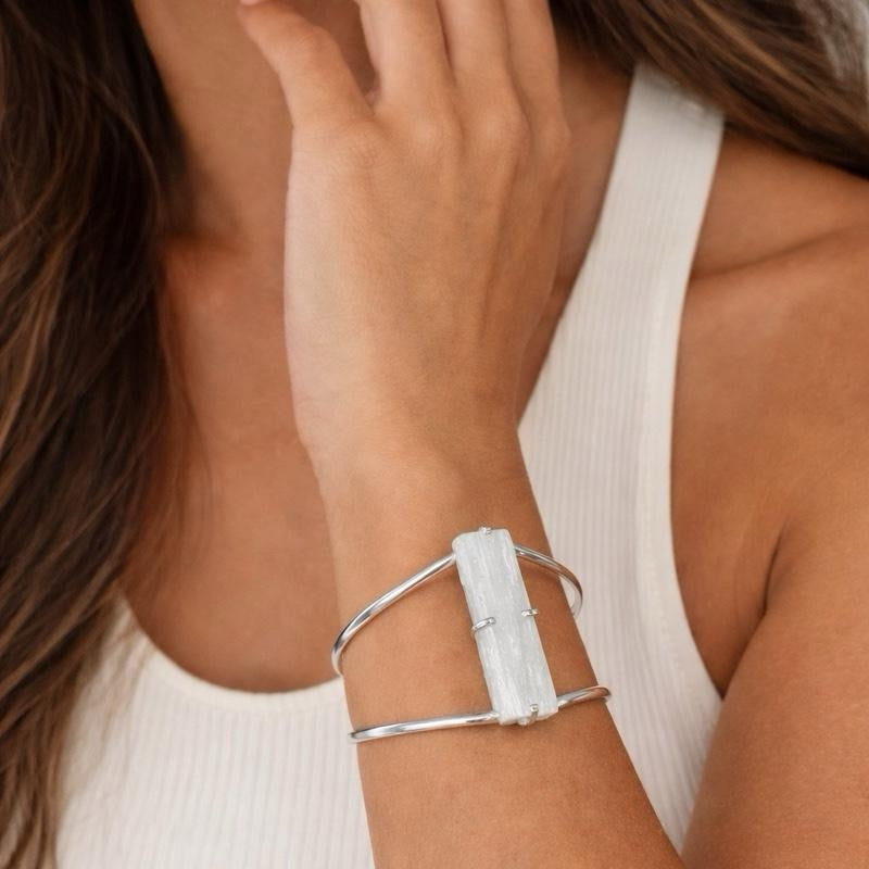 Selenite Bracelet – Adjustable