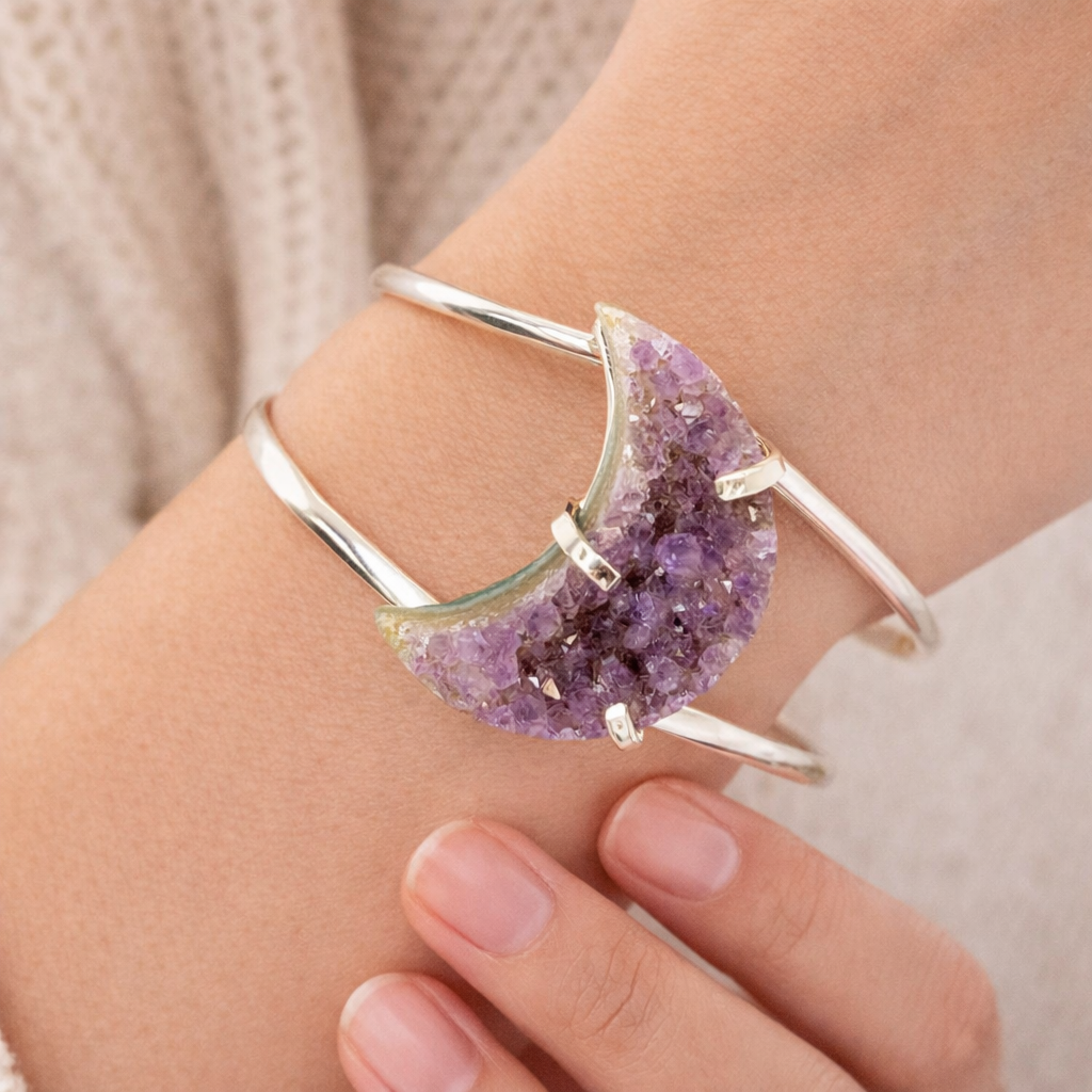 Amethyst Moon Bracelet