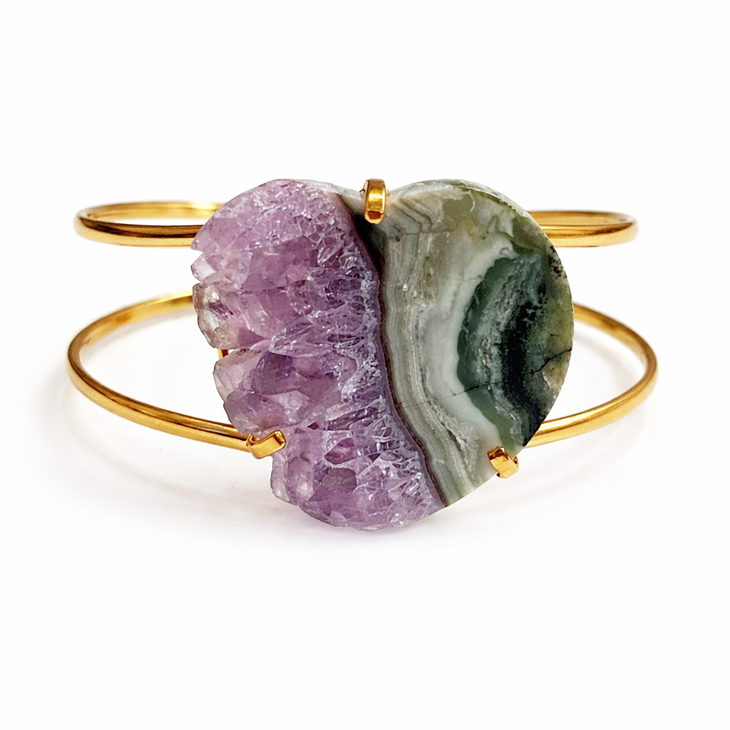 Amethyst Slice Bracelet