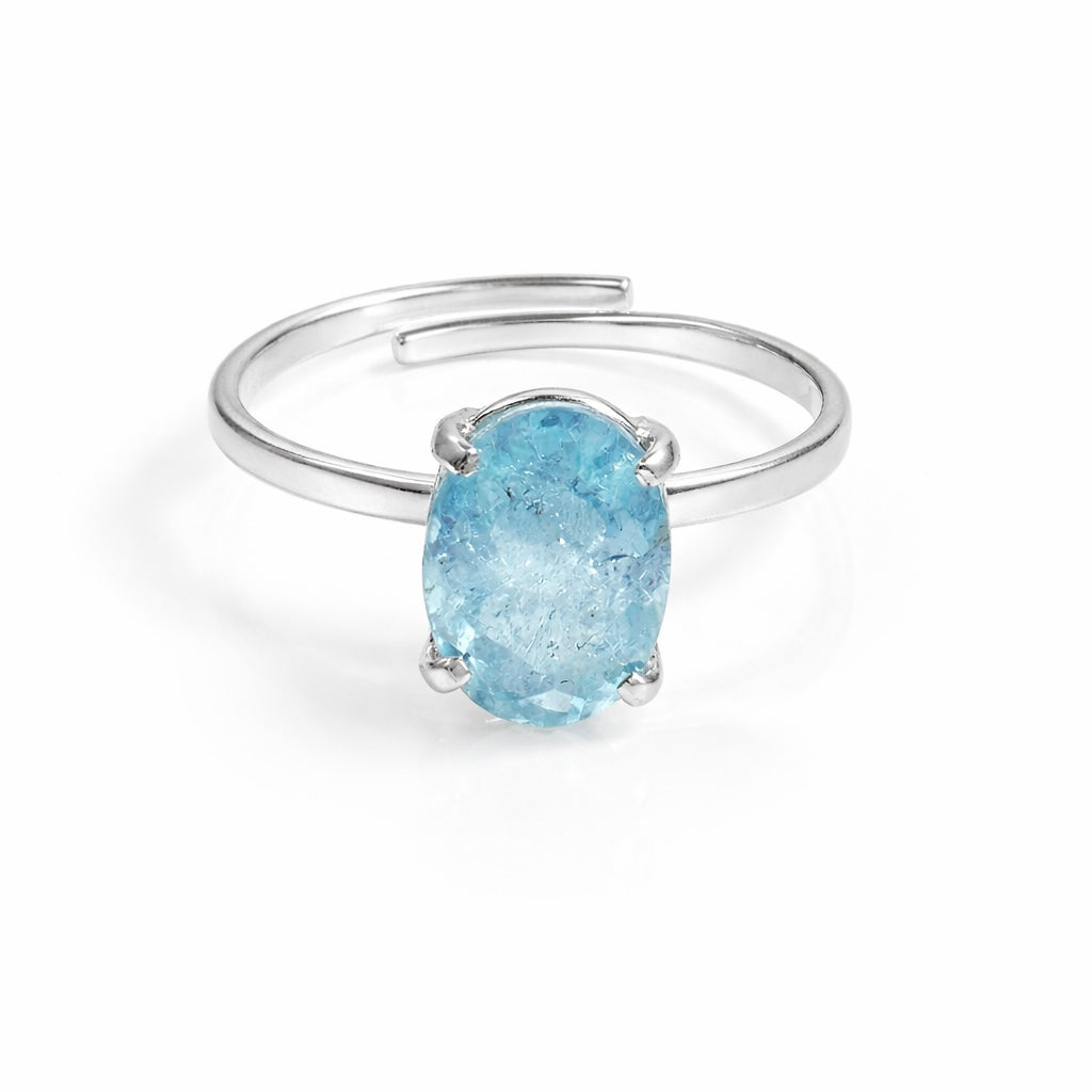 Blue Topaz Ring – November Birthstone