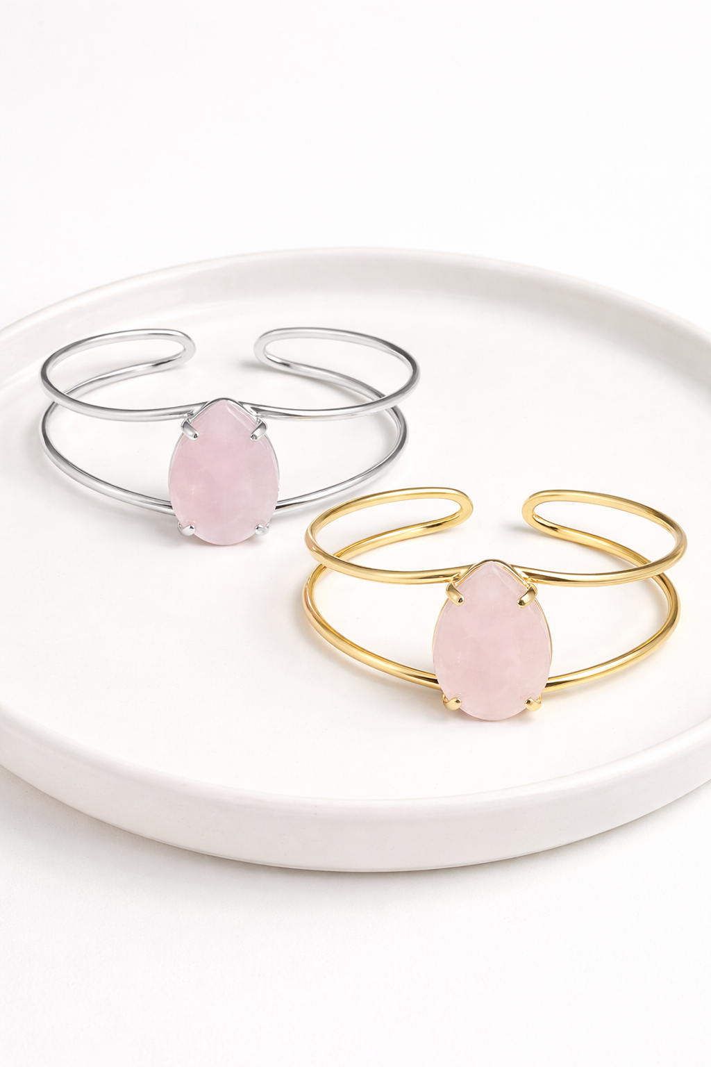 Rose Quartz Drop Bracelet