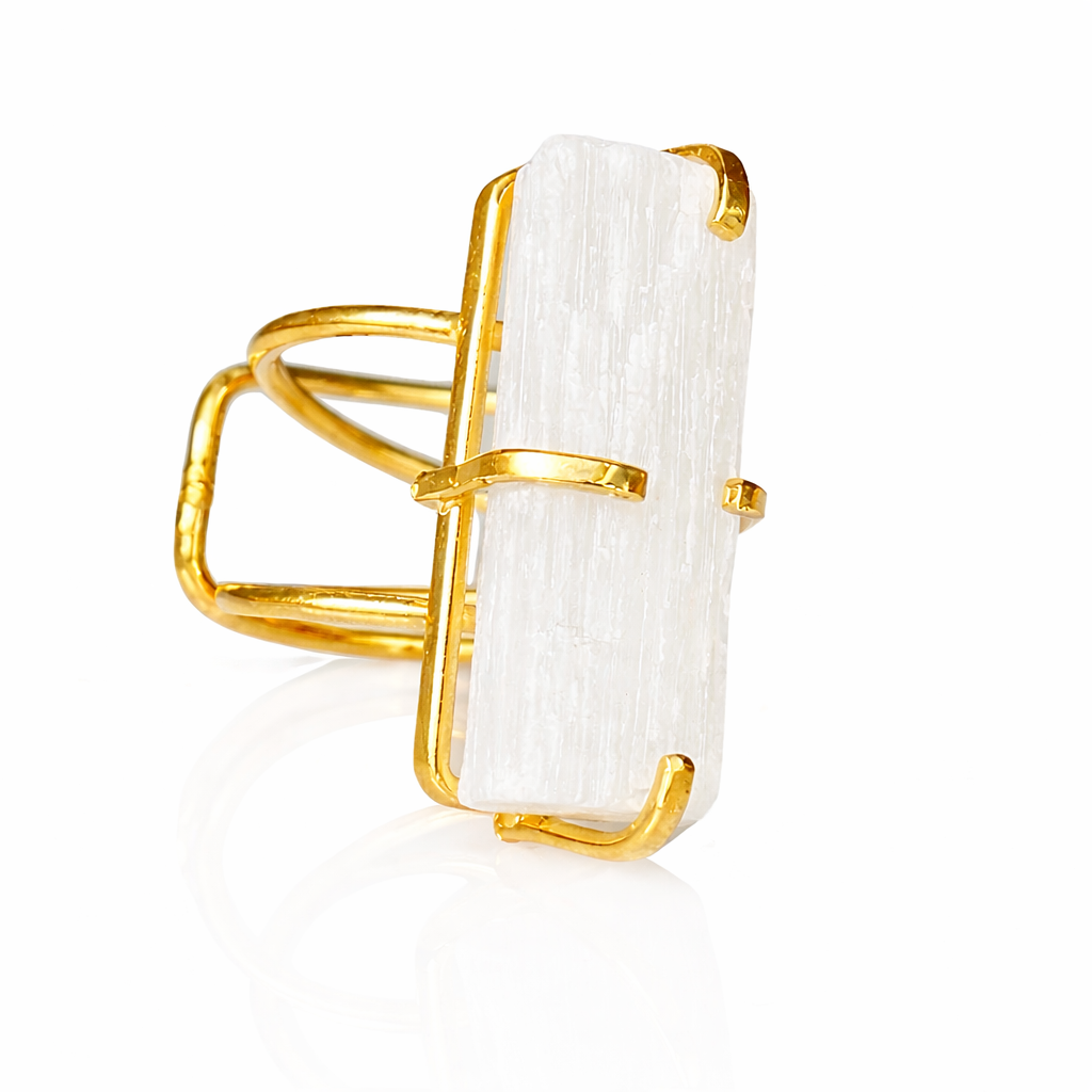 Selenite Medium Ring