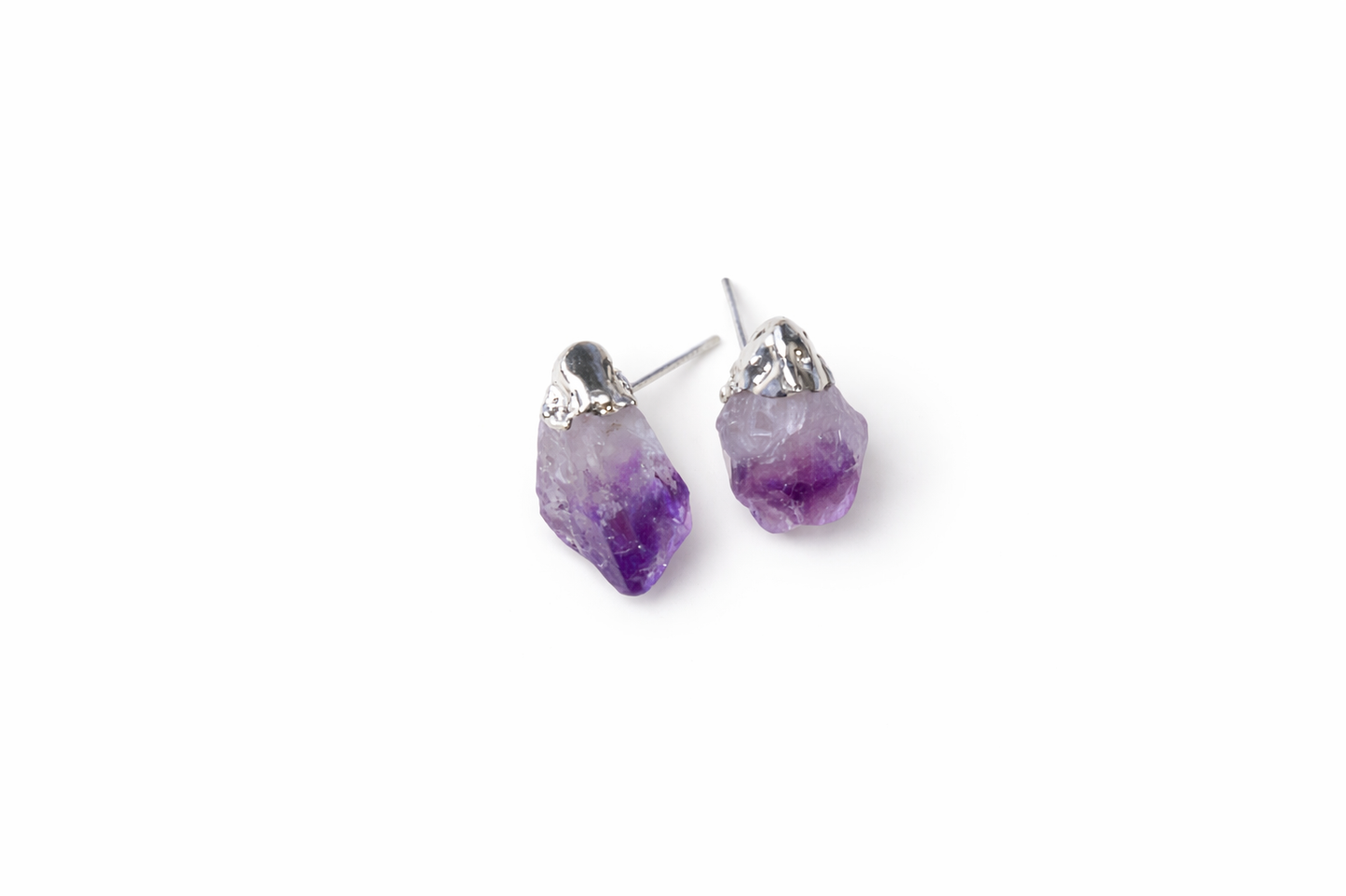 Amethyst Stud Earrings