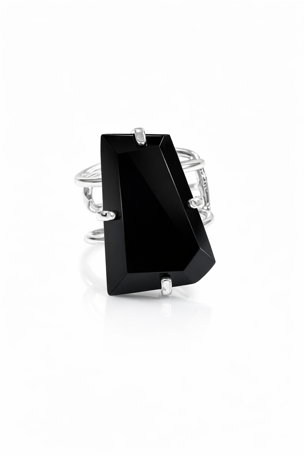 Black Obsidian Ring (Adjustable 5-9)