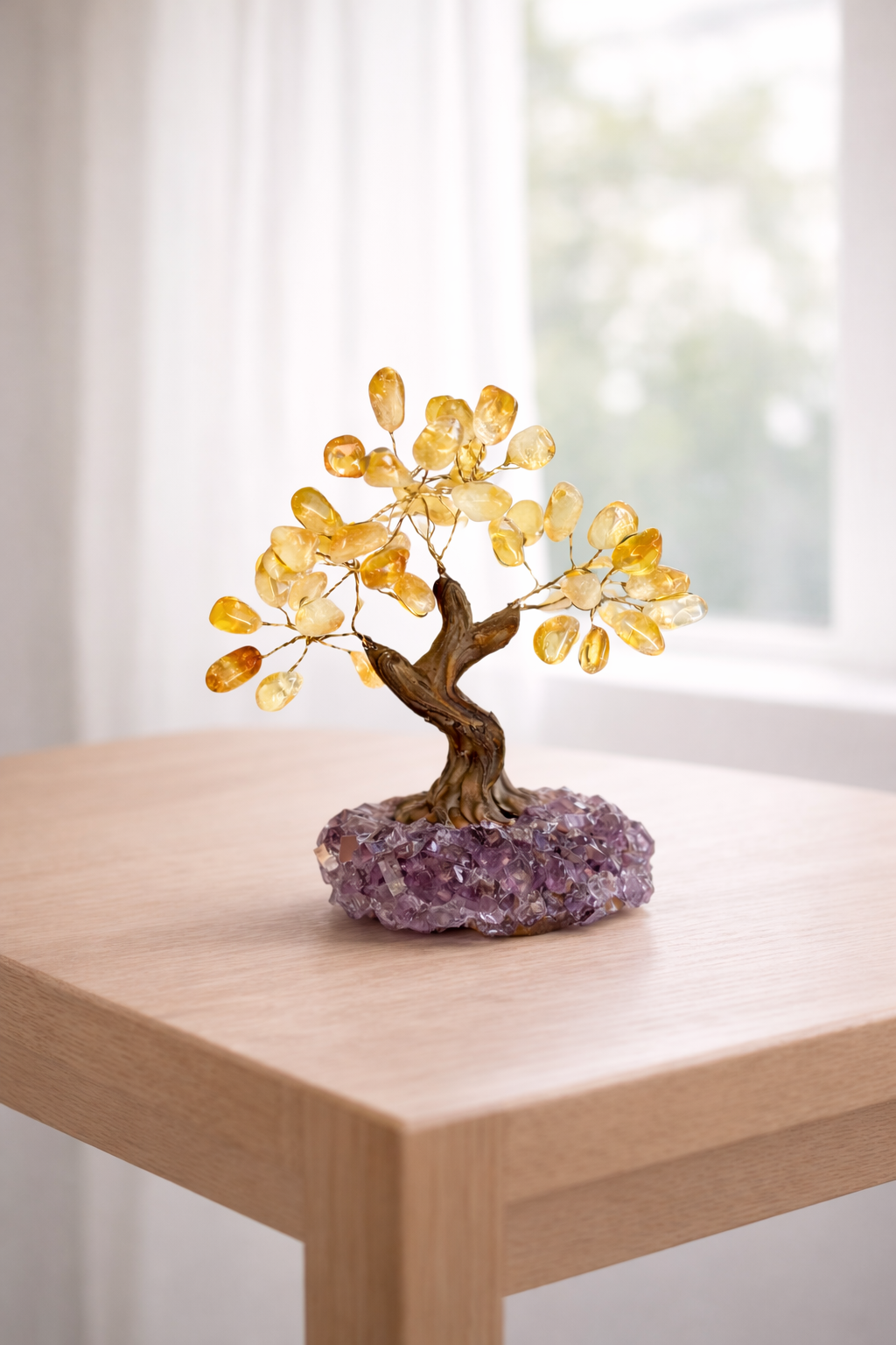 Citrine & Amethyst Tree of Abundance
