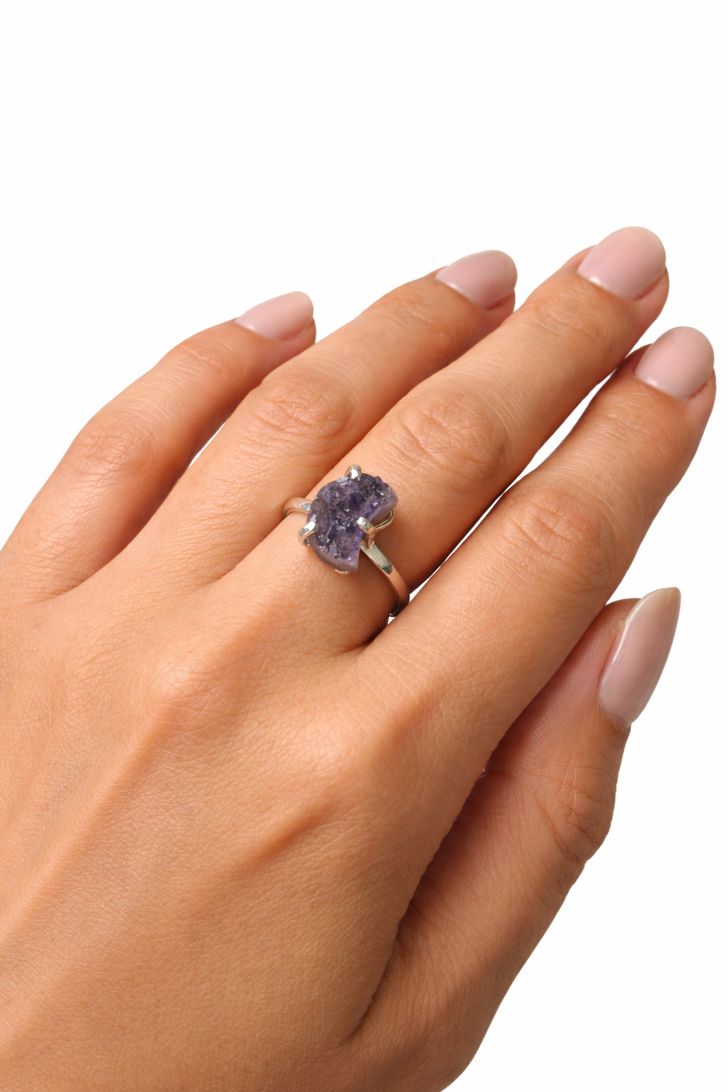 Amethyst Moon Ring (Size 5-8)