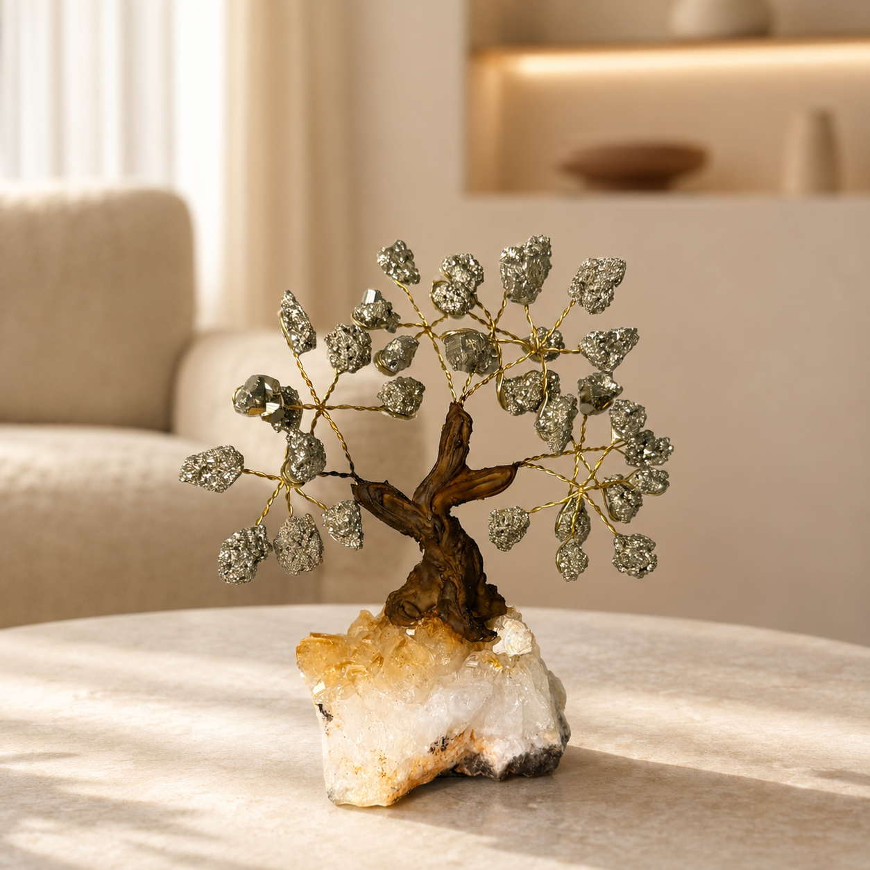 Pyrite & Citrine Tree of Life