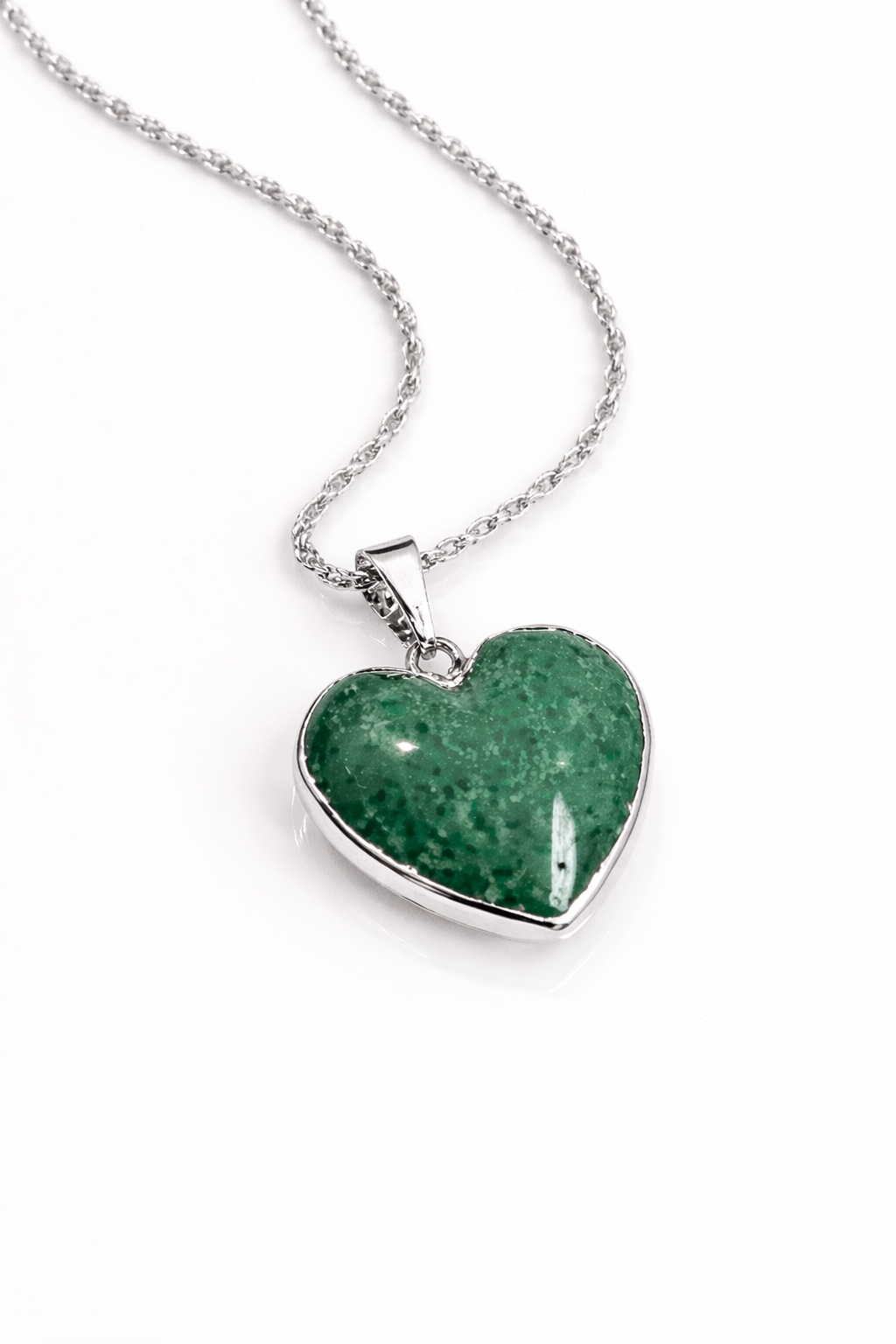 Green Aventurine Heart Necklace