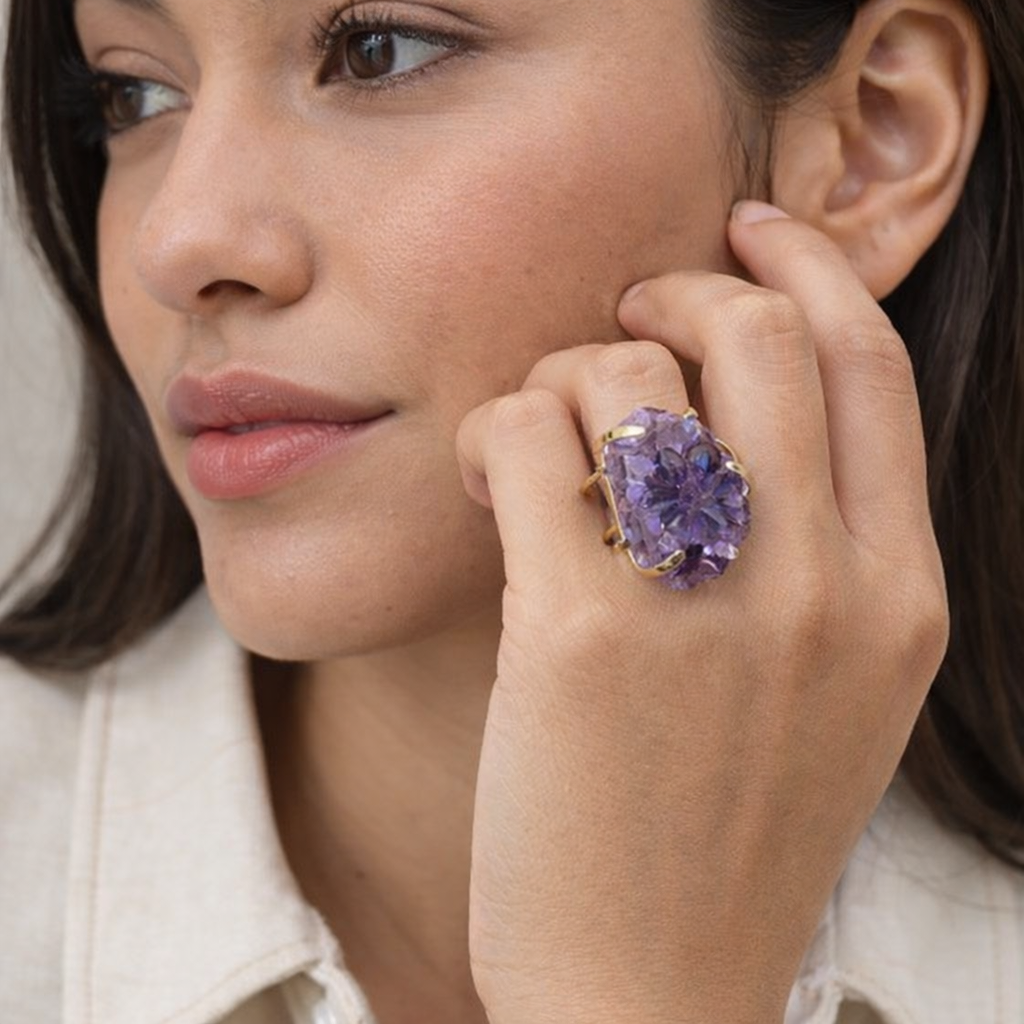 Amethyst Ring Medium (Size 5-9)
