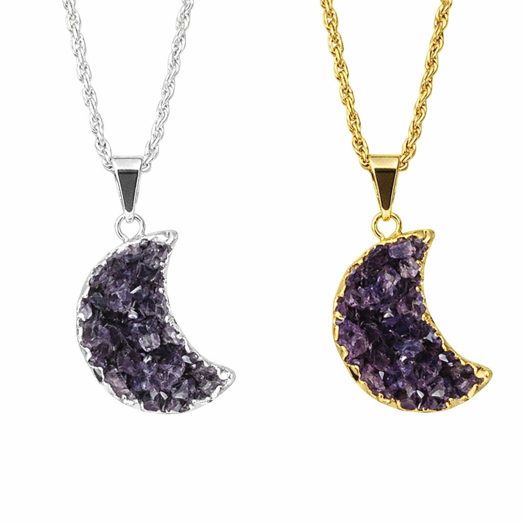 Amethyst Moon Necklace