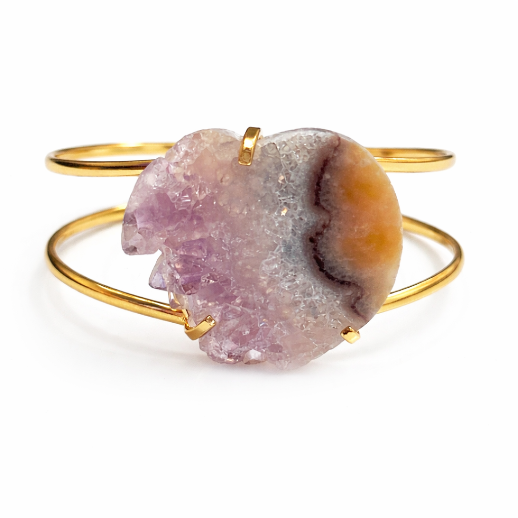 Amethyst Slice Bracelet