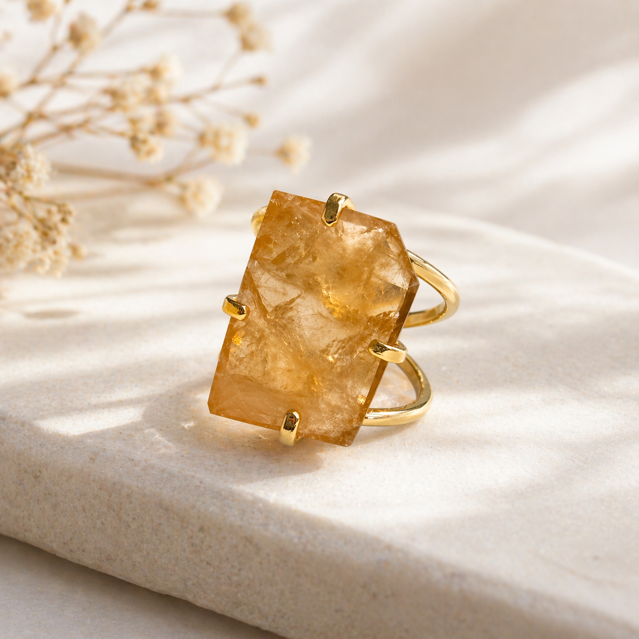 Citrine Ring (Natural Citrine)