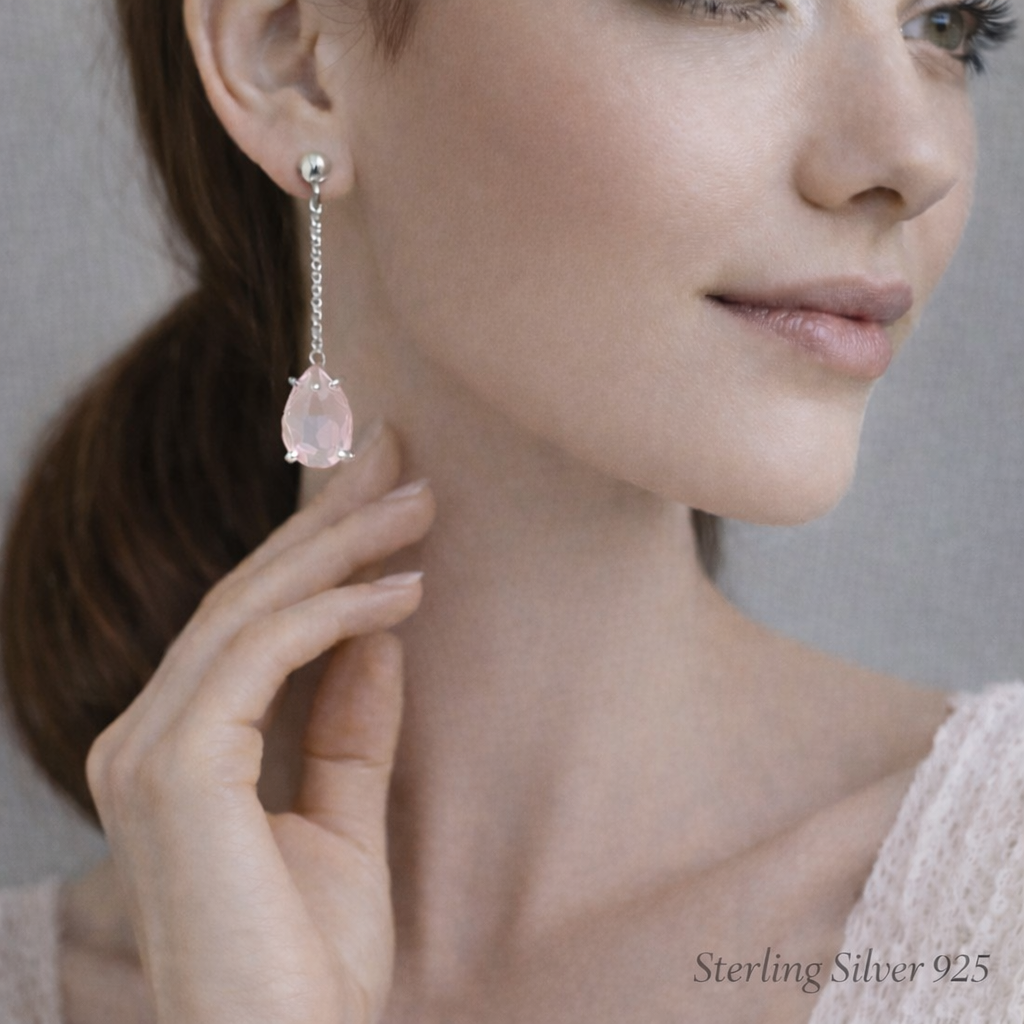 Everyday Elegance Gemstone Earrings Set Rose Quartz · Blue Topaz ·