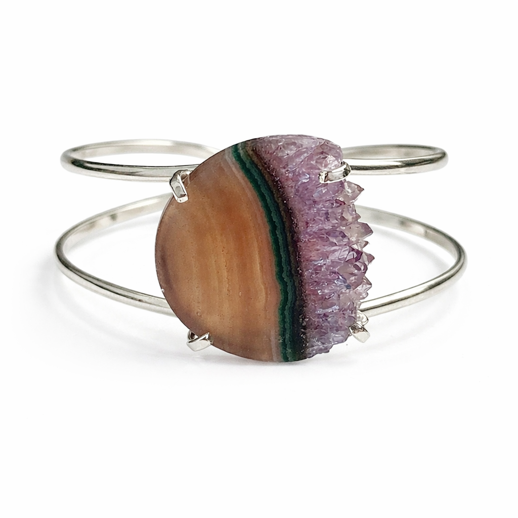 Amethyst Slice Bracelet