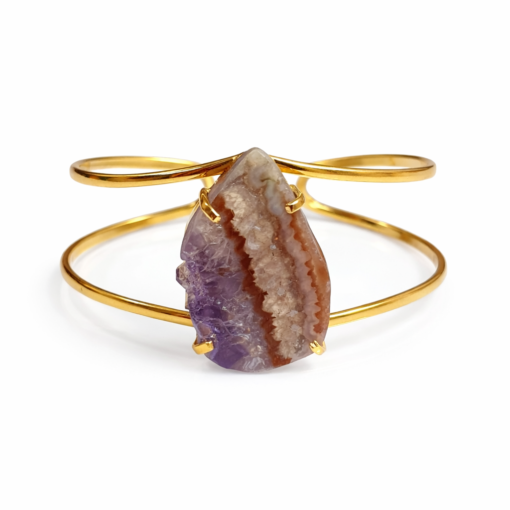 Amethyst Slice Bracelet