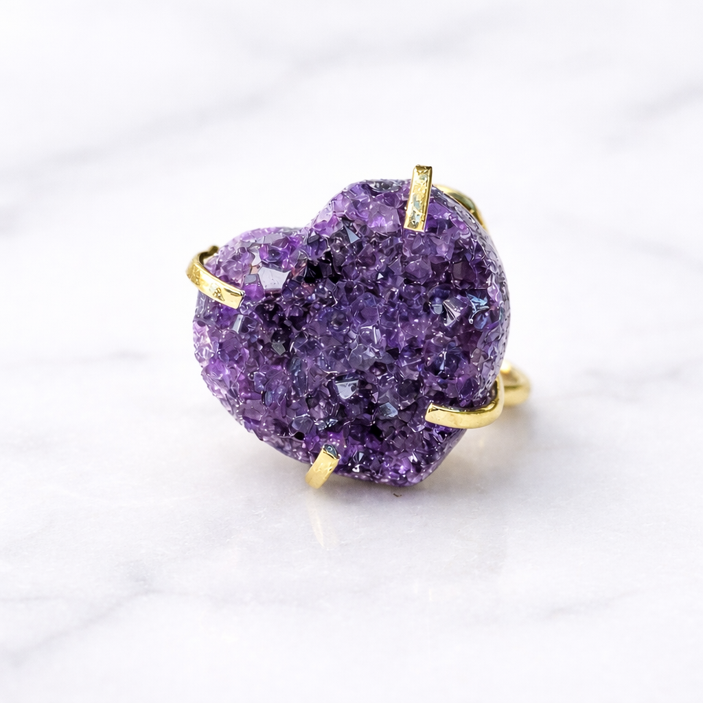 Amethyst Cuff Ring
